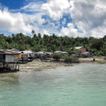 Einheimischen Dorf auf dem Maratua Atoll